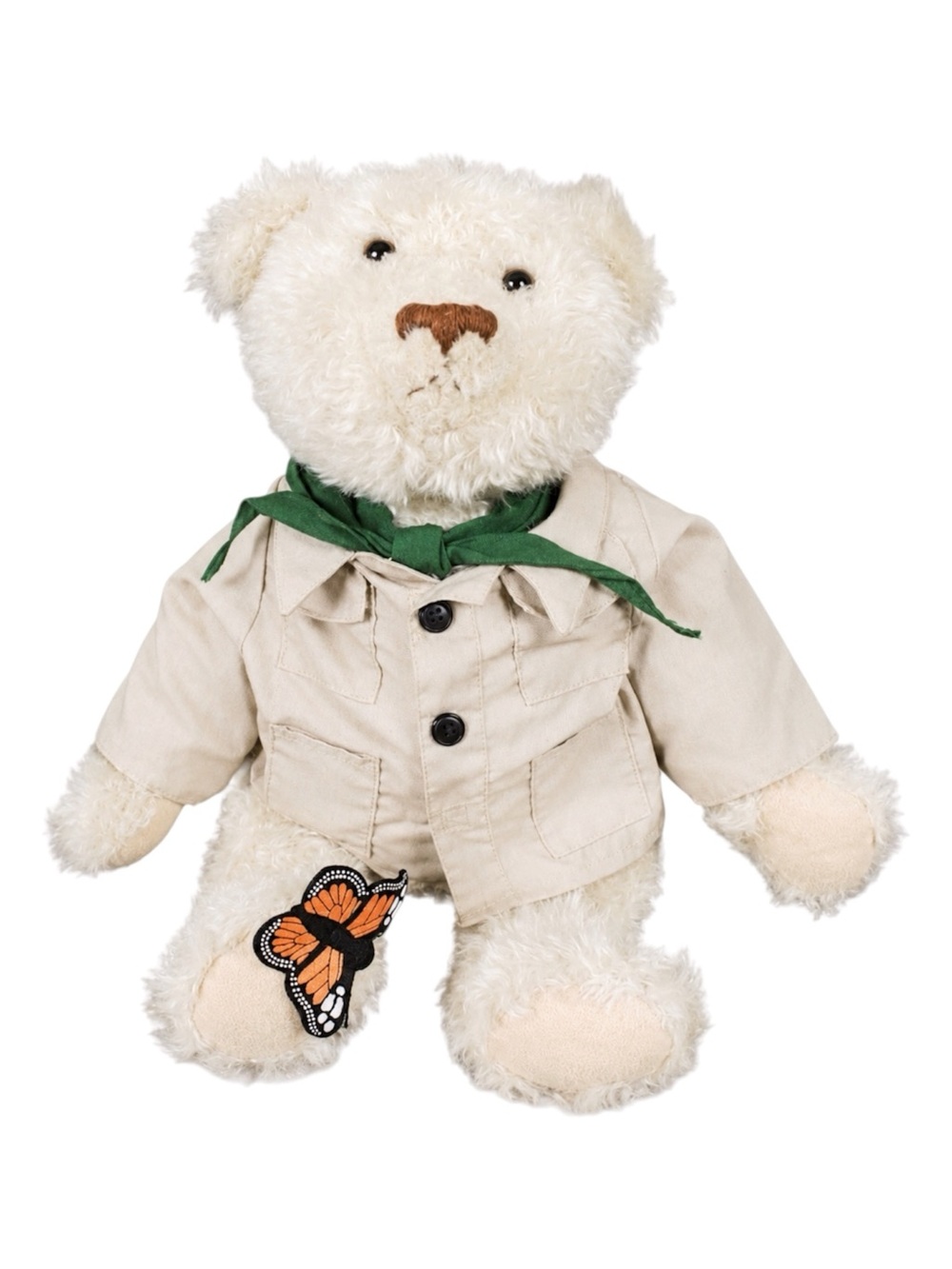 VINTAGE 1995 BIALOSKY TREASURY CHARLIE SAFARI TEDDY BEAR WITH BUTTERFLY - BNIB